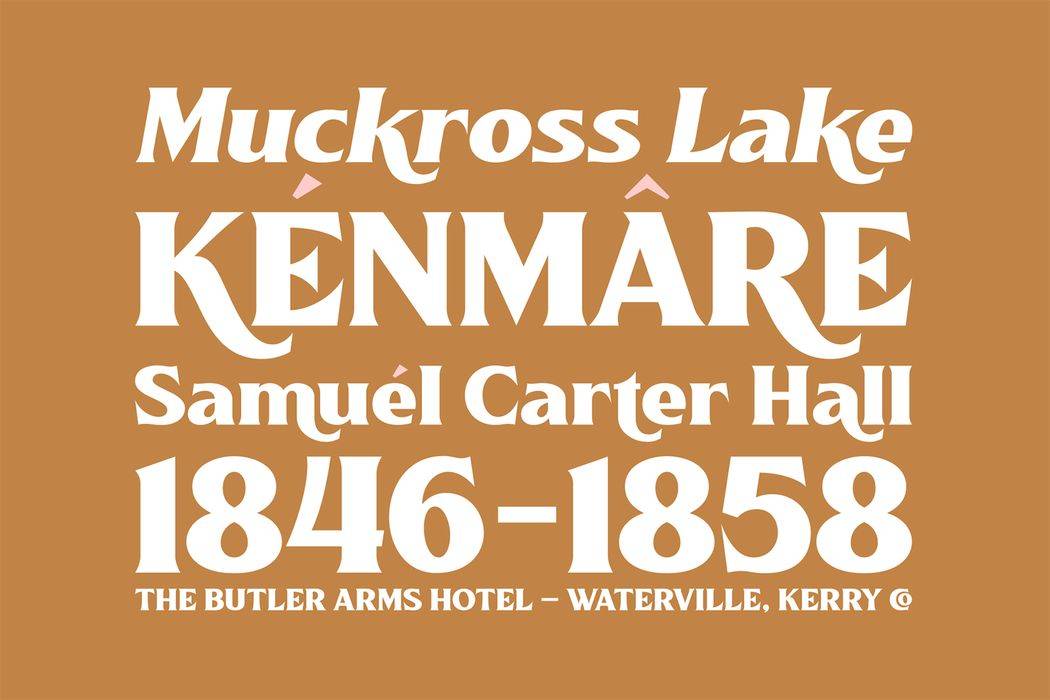 Killarney Font sample
