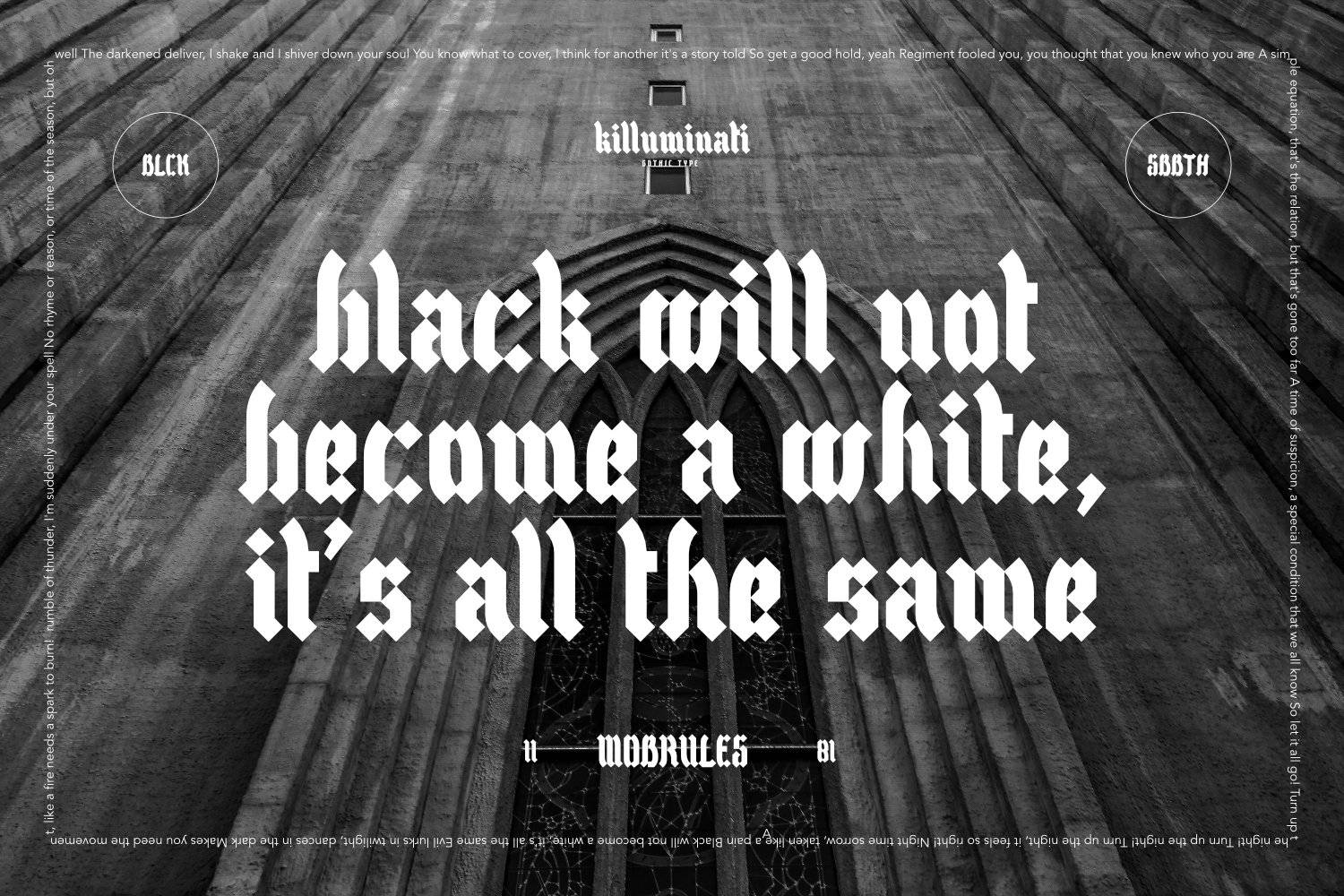 Killuminati Font sample