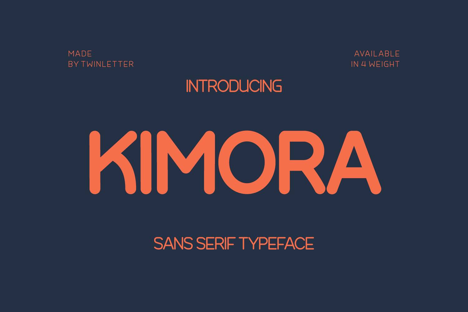 Kimora Font sample