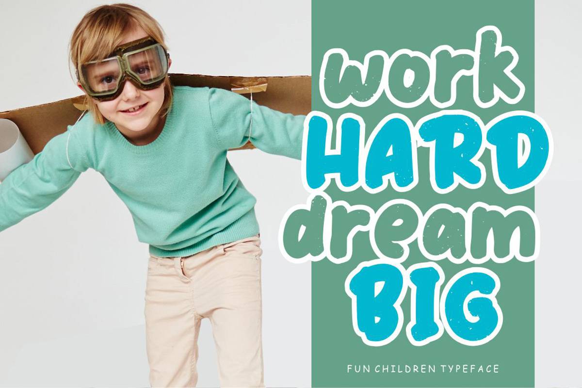 Kinderland Font sample