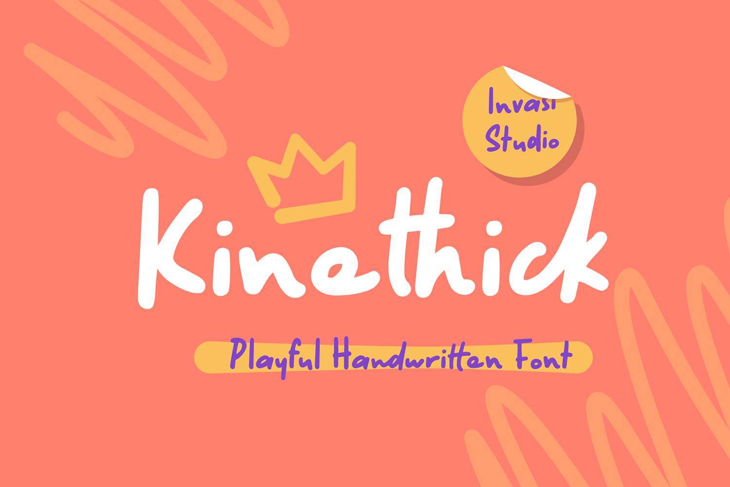 Kinethick Font sample