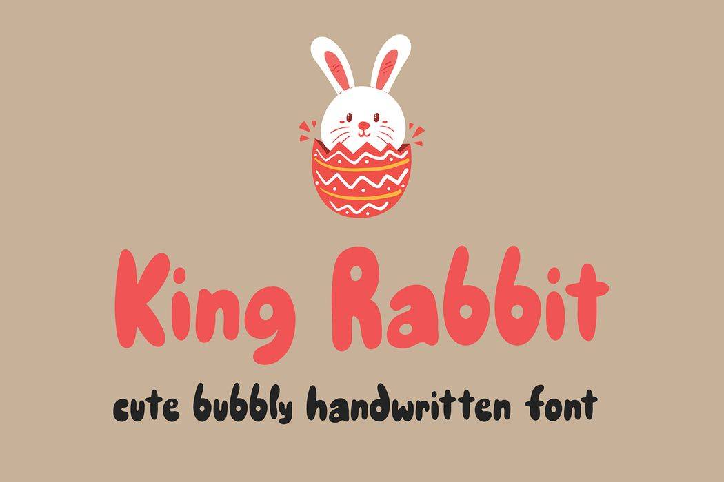 King Rabbit Font sample