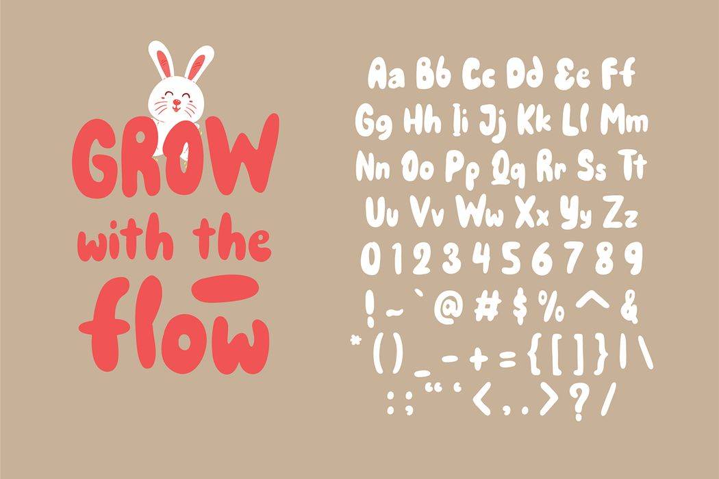 King Rabbit Font sample