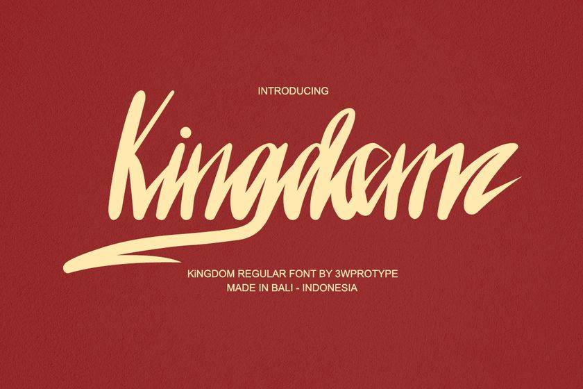 Kingdom Font sample