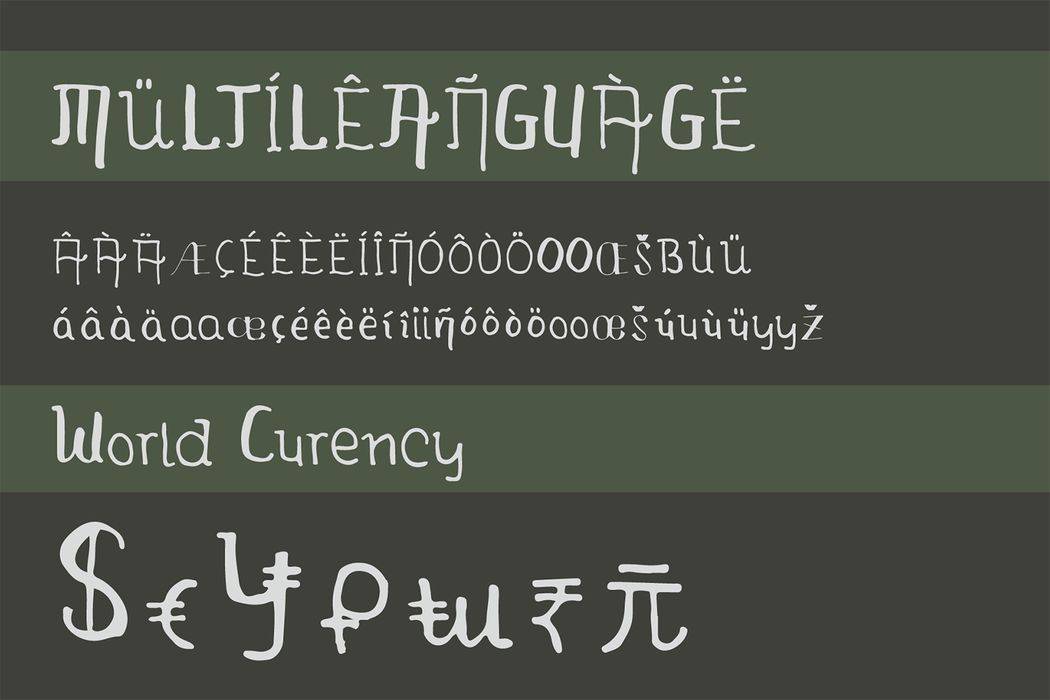 Kingdom Storia Font sample