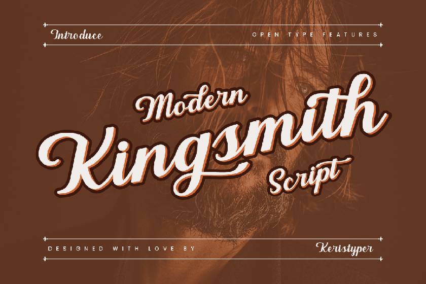 Kingsmith Font sample