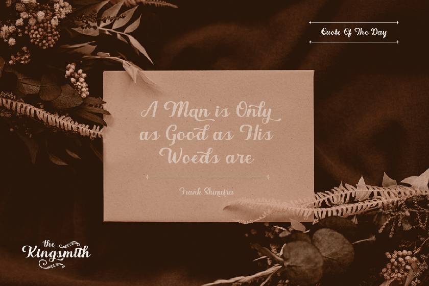 Kingsmith Font sample