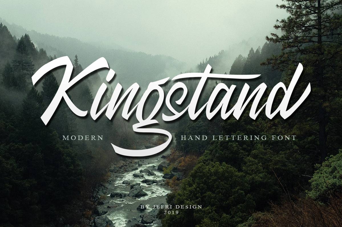 Kingstand Font sample