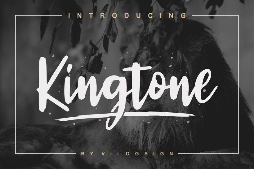 Kingtone Font sample