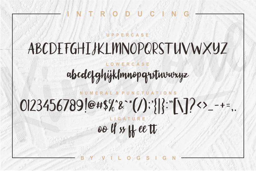 Kingtone Font sample