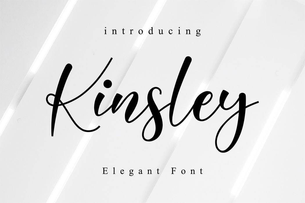 Kinsley Elegant Font sample