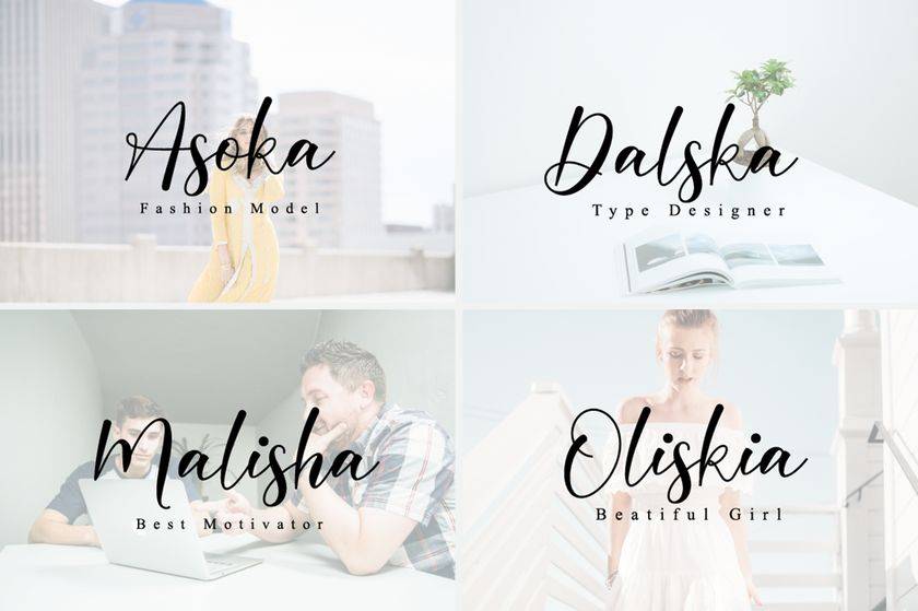 Kinsley Elegant Font sample
