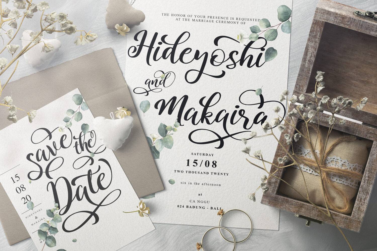 Kitahara Script Font sample