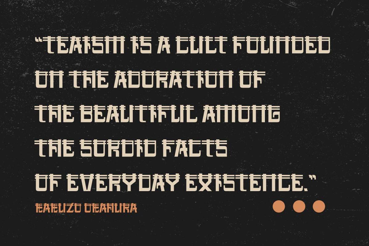 Kitetsu Font sample