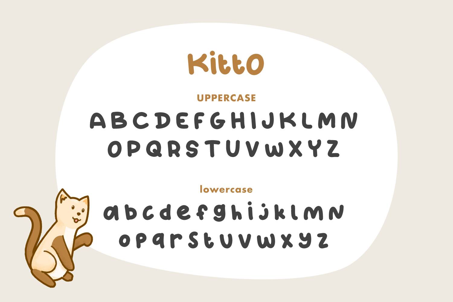 Kitto Cute Font sample