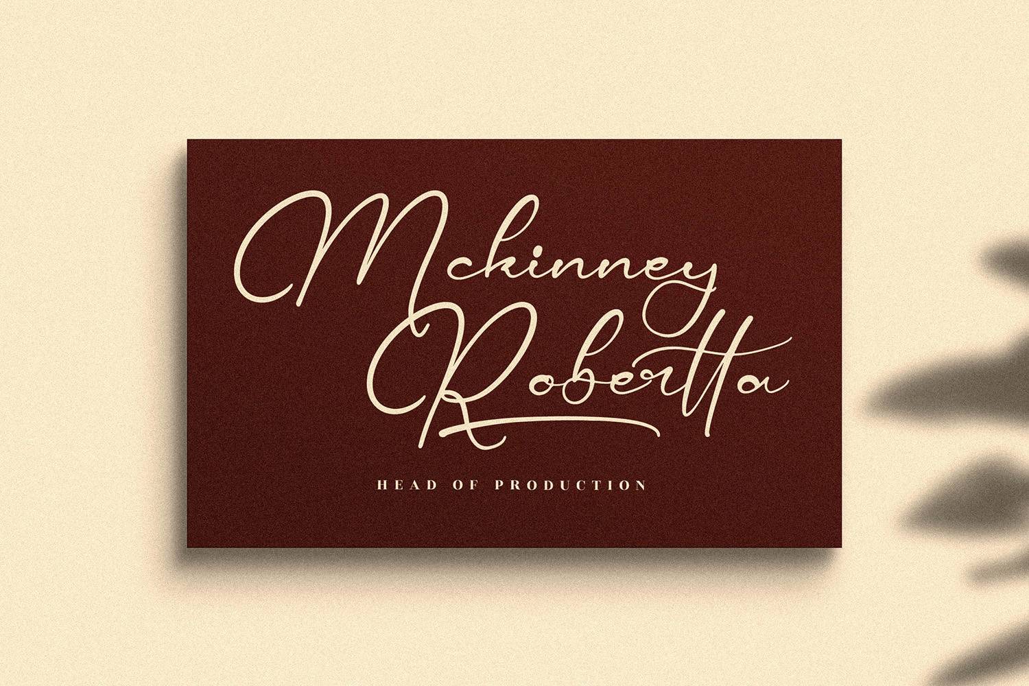 Koffertinez Font sample