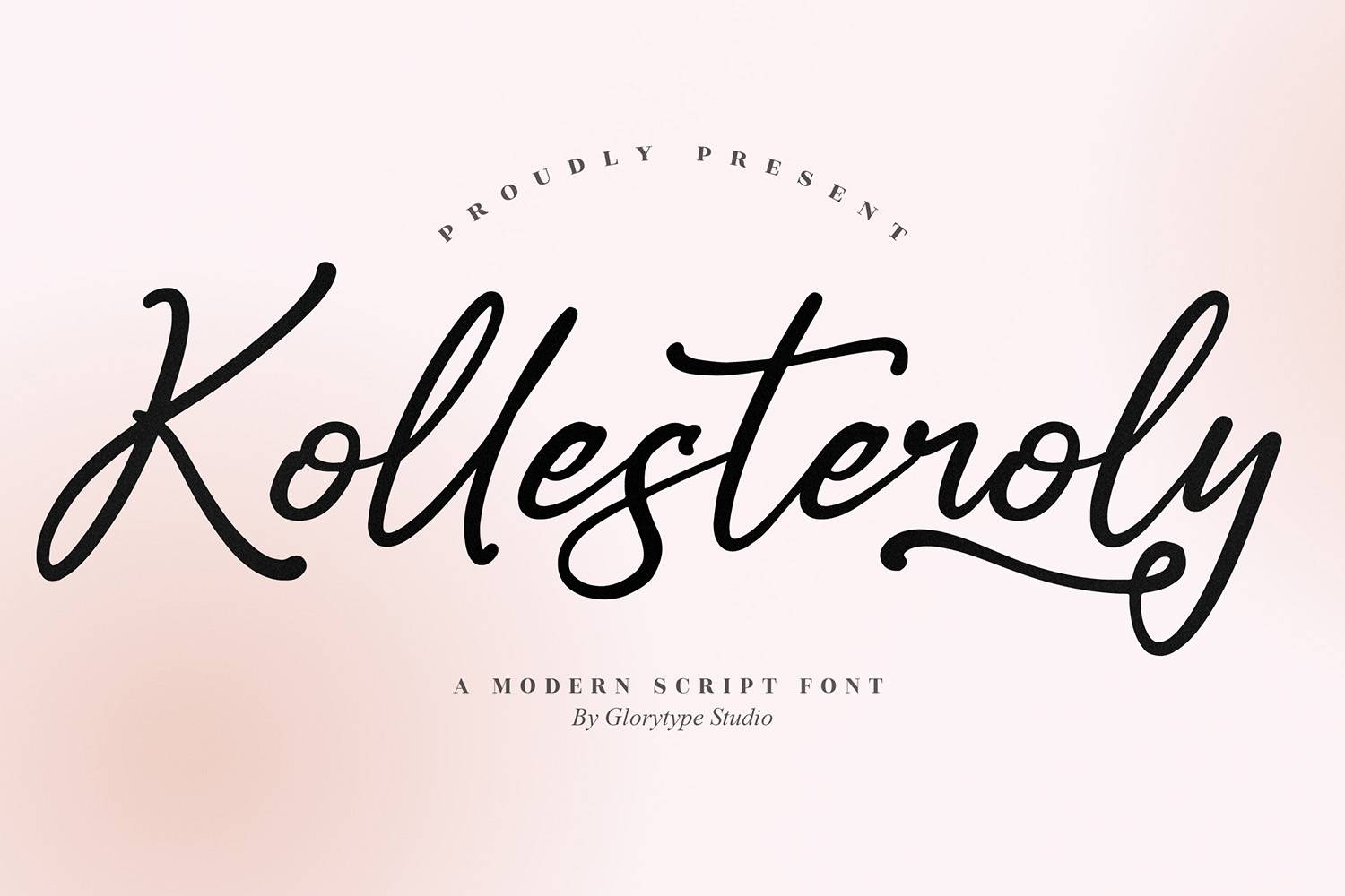 Kollesteroly Font sample