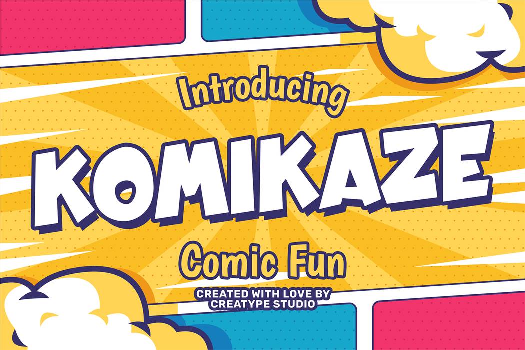 Komikaze Font sample