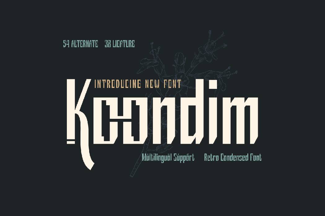 Koondim Font sample