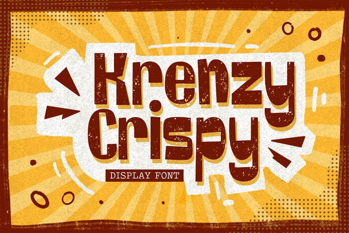 Krenzy Crispy Font sample