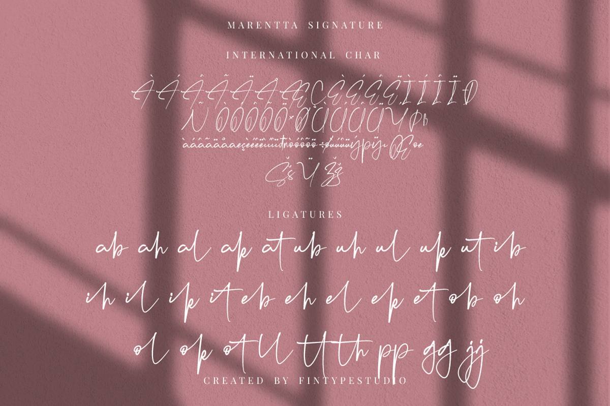 Krittany Signature Font sample