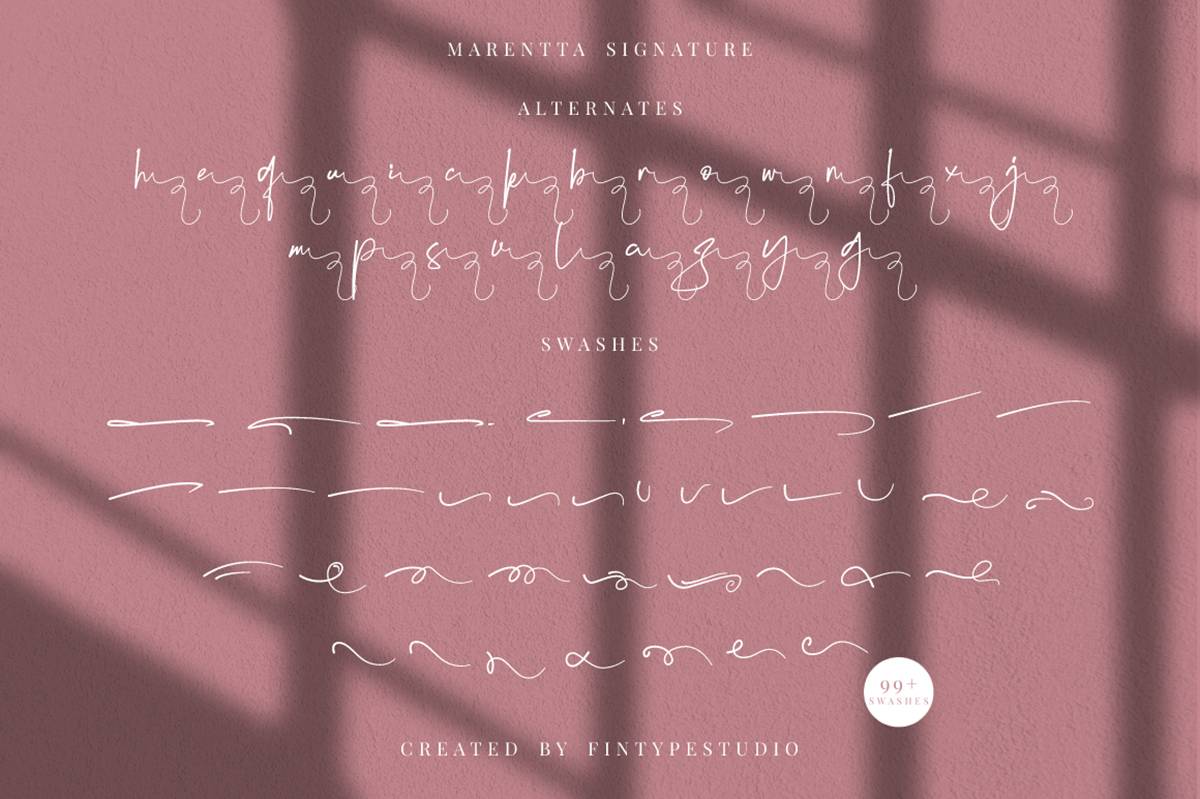 Krittany Signature Font sample