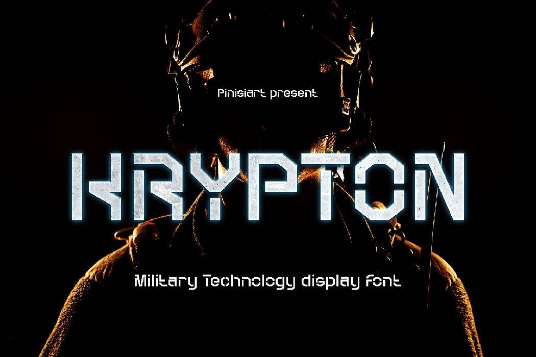 Krypton Font sample