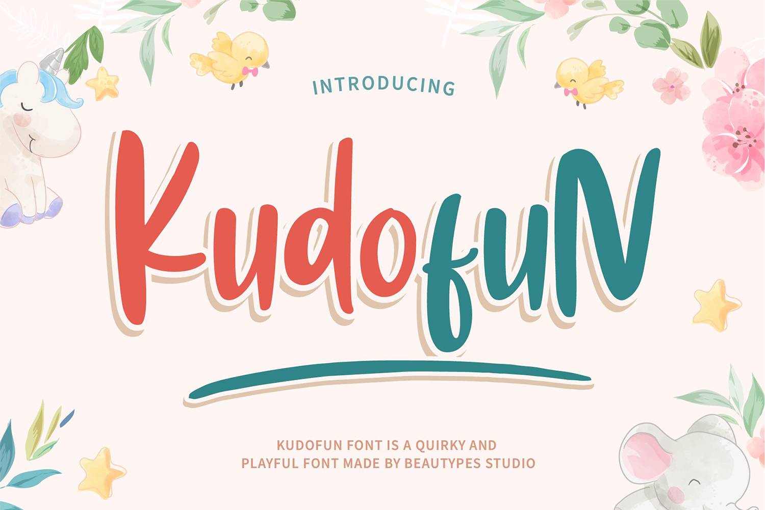 Kudofun Font sample