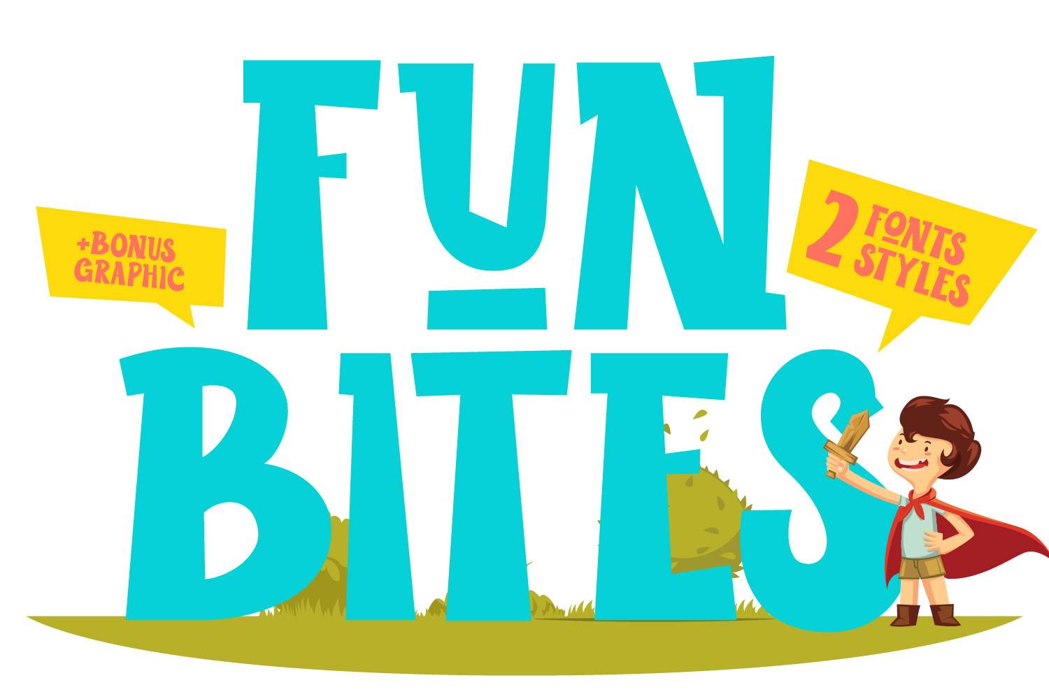 LD Funbites Font sample