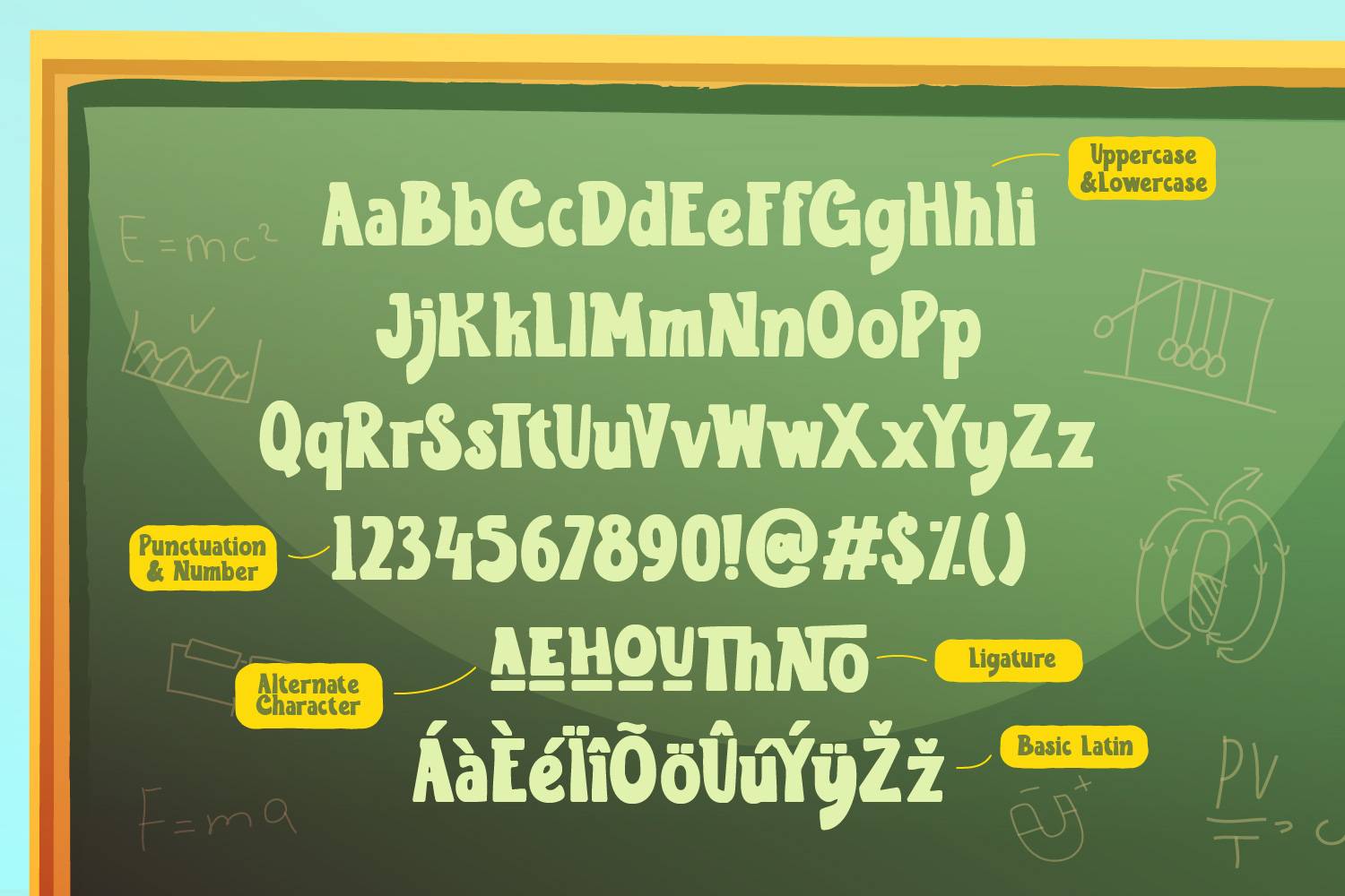 LD Funbites Font sample