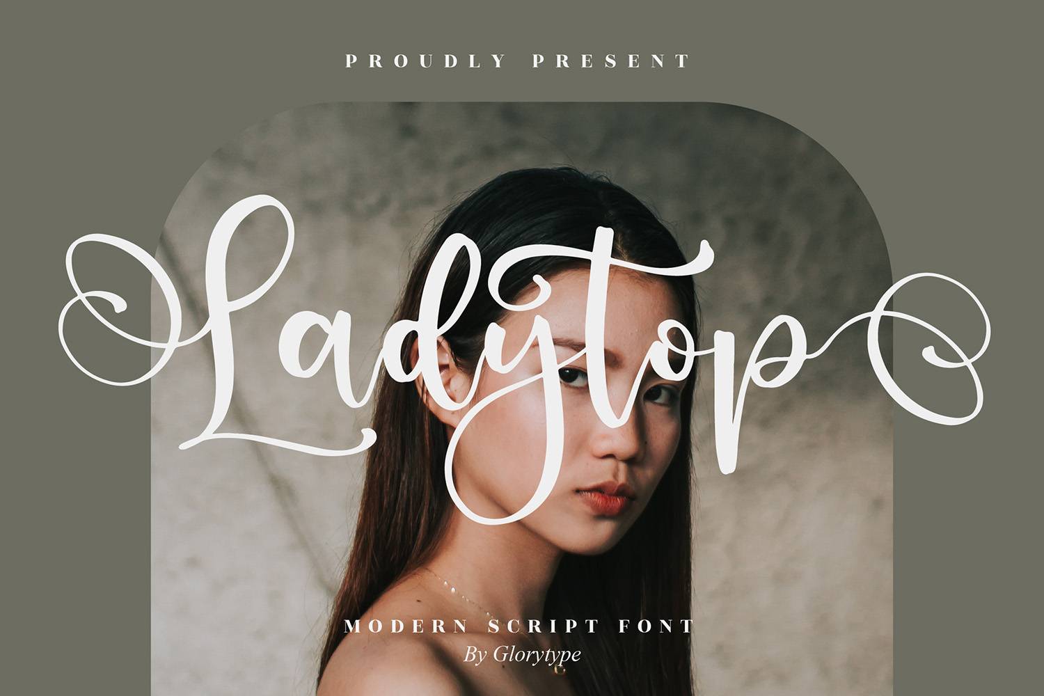 Ladytop Font sample