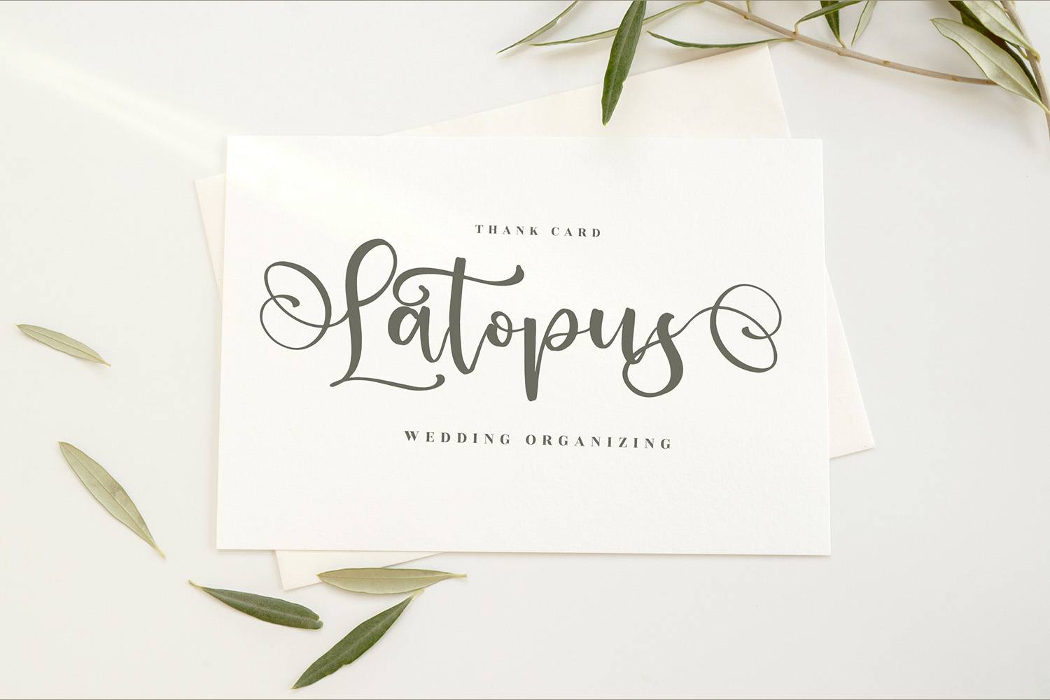 Ladytop Font sample