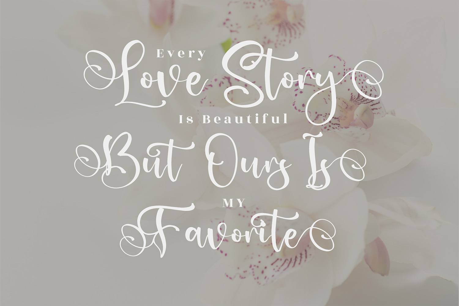 Ladytop Font sample