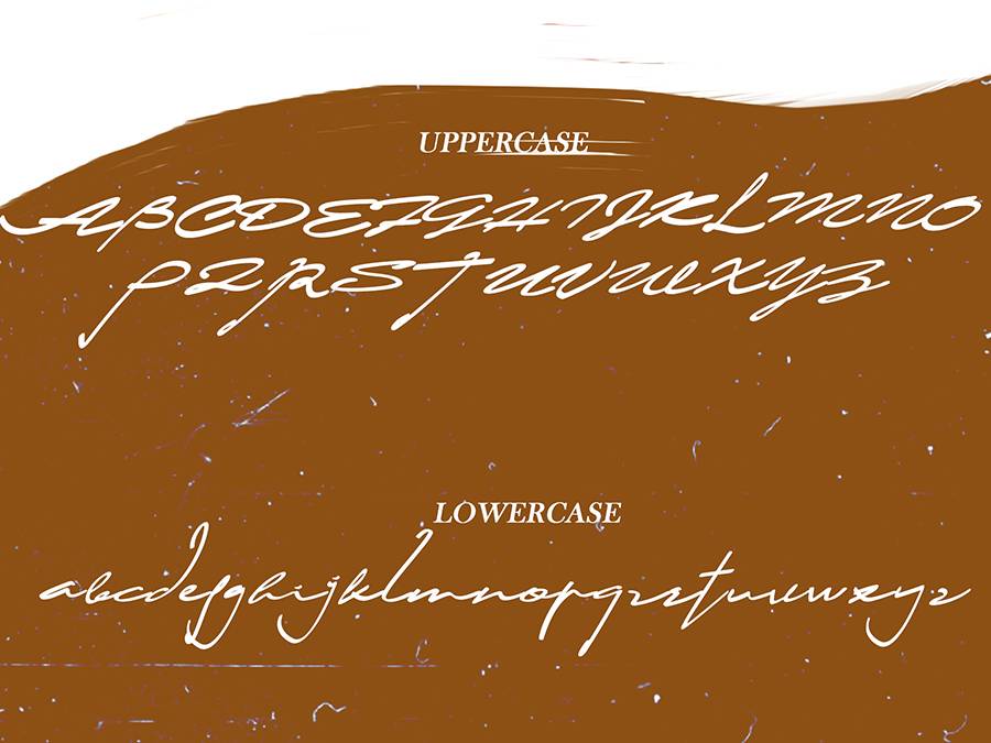 Lamender Handwritten Script sample
