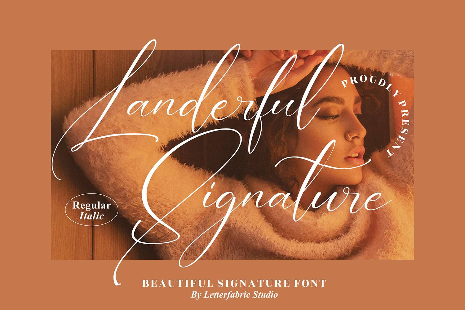 Landerful Signature Font sample