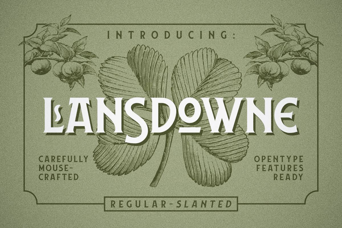 Lansdowne Font sample