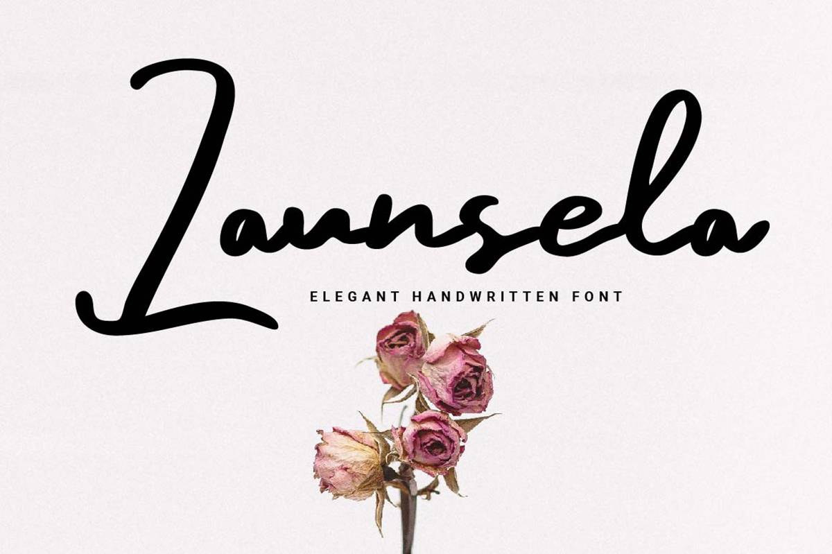 Launsela Font sample