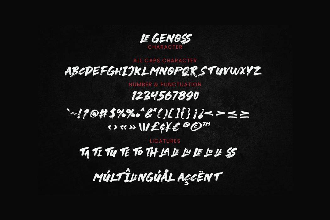 Le Genoss Font sample