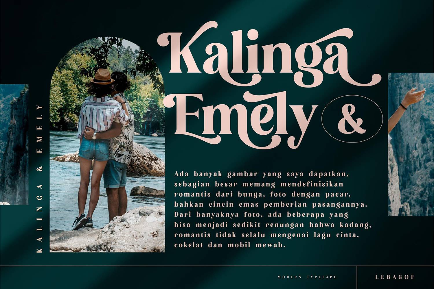 Lebagof Font sample