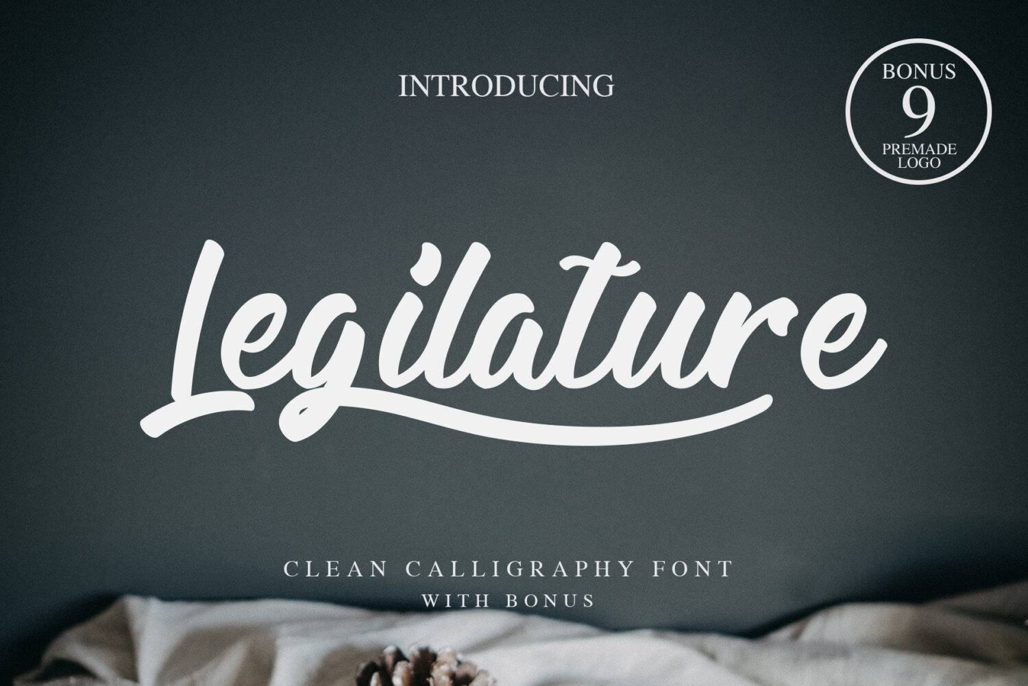Legilature Font sample