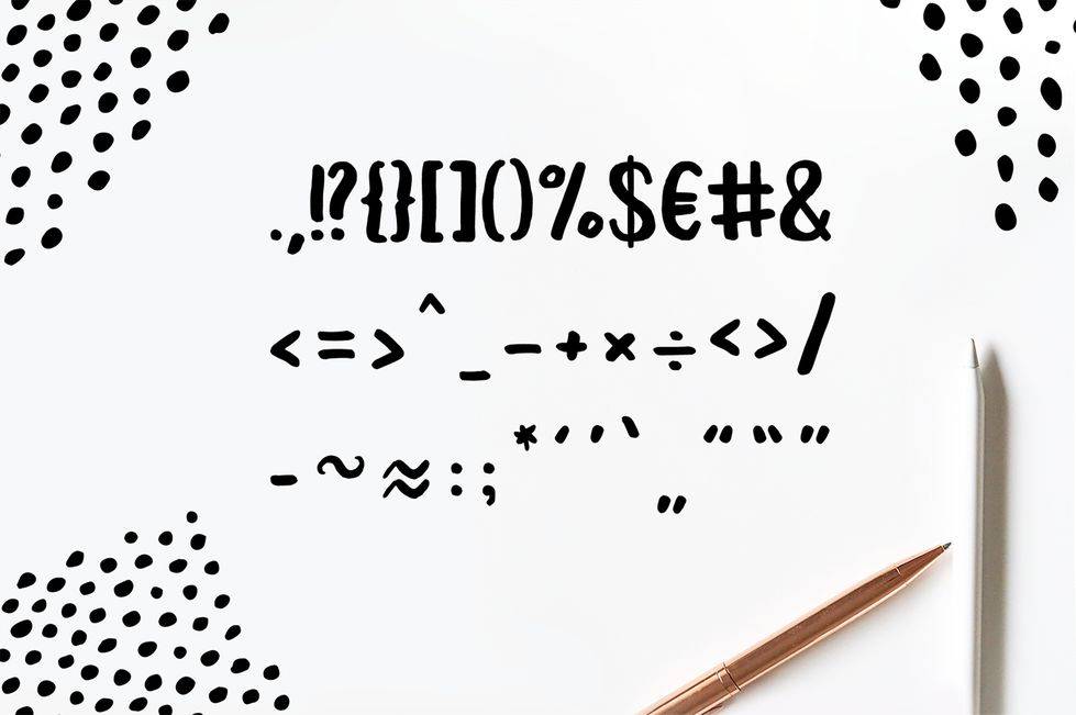 Leira Handdrawn Brush Font sample