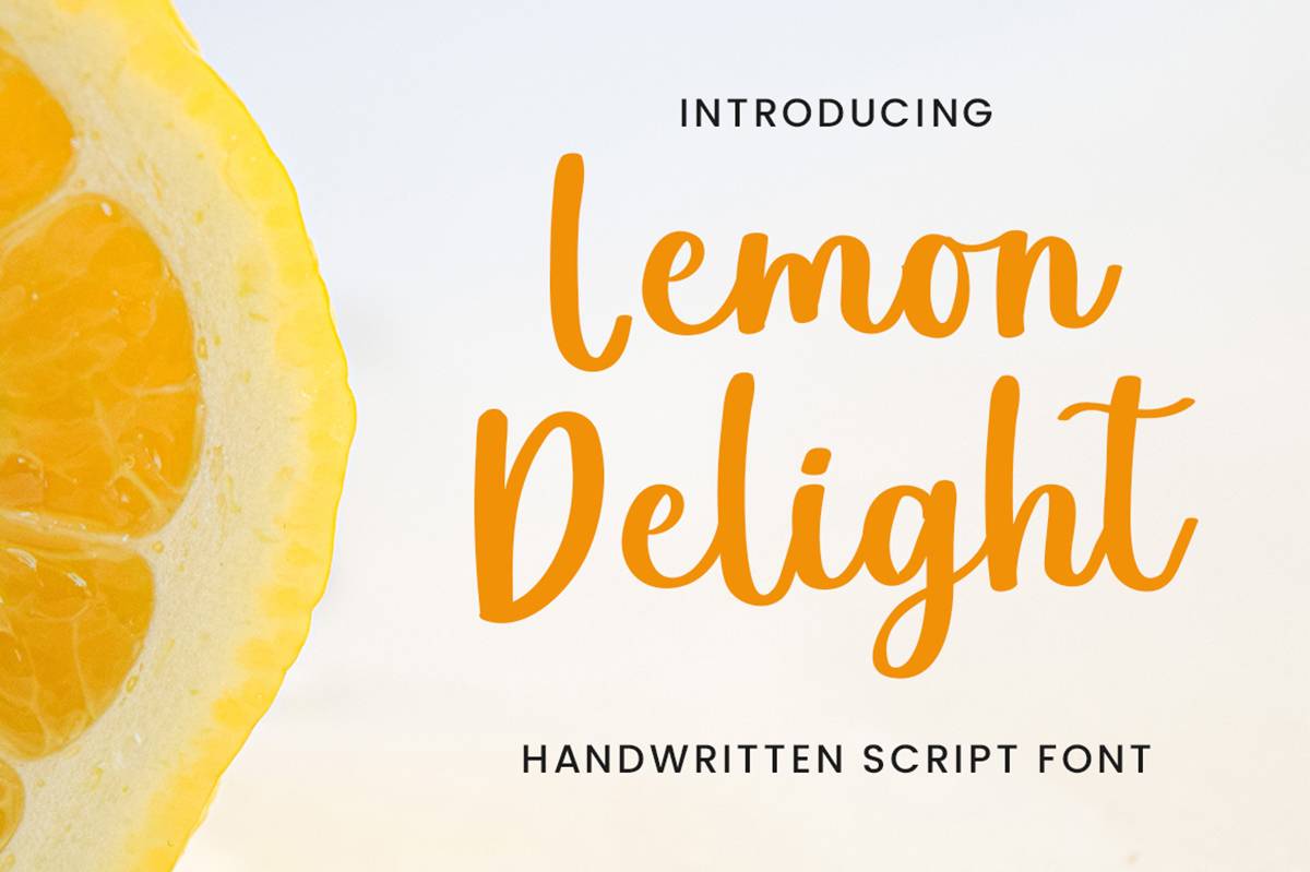 Lemon Delight Font sample