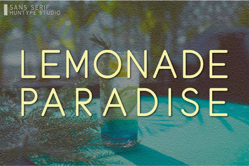 Lemonade Paradise Font sample