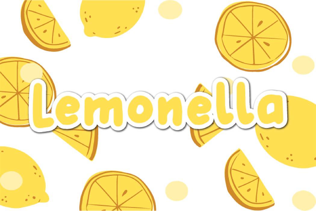 Lemonella Font sample