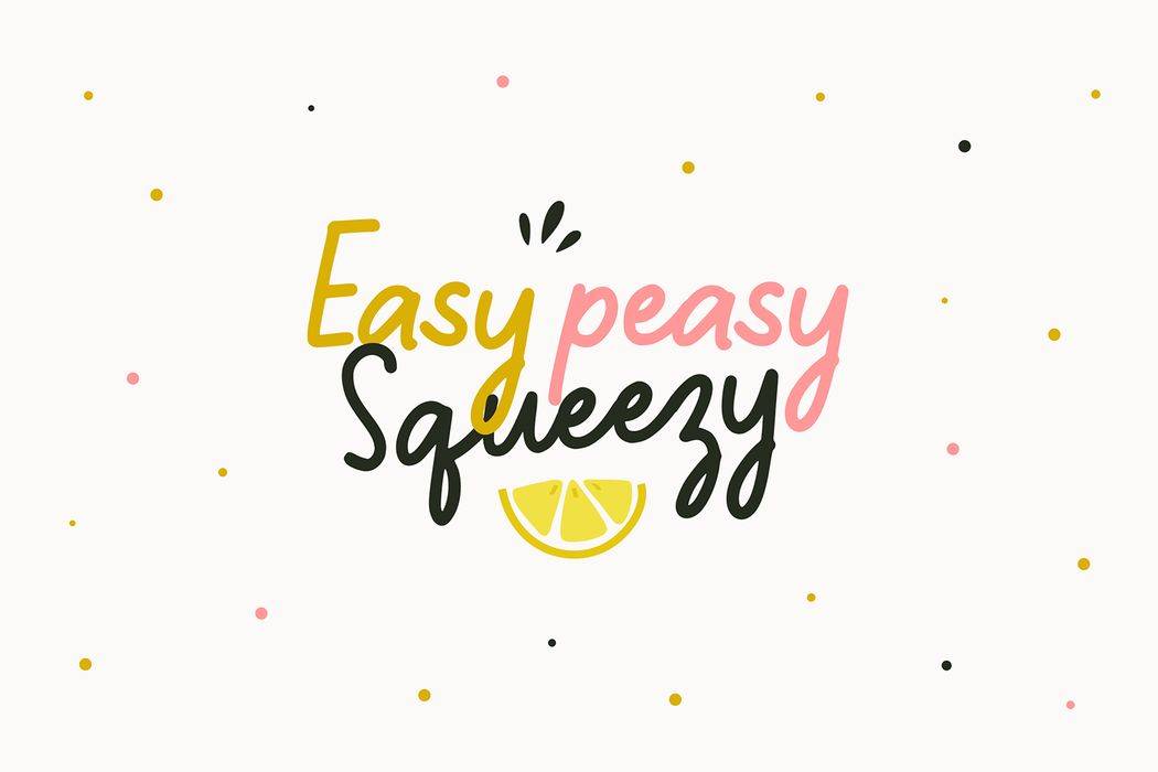 Lemonmint Font sample