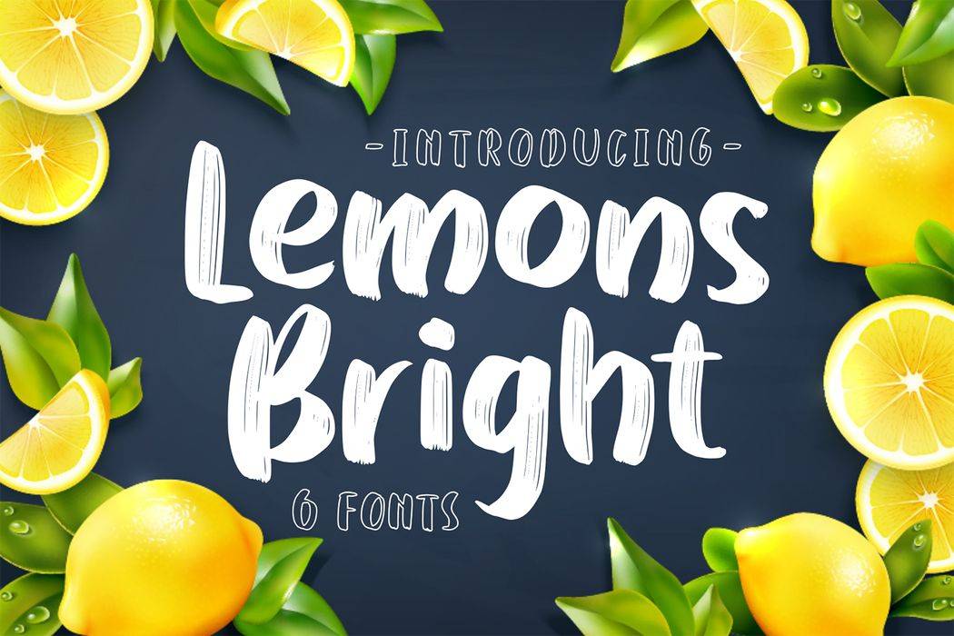 Lemons Bright Font sample