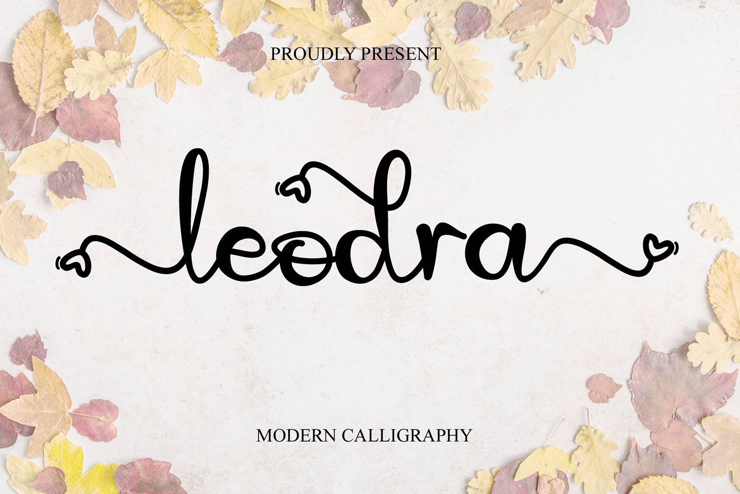 Leodra Font sample