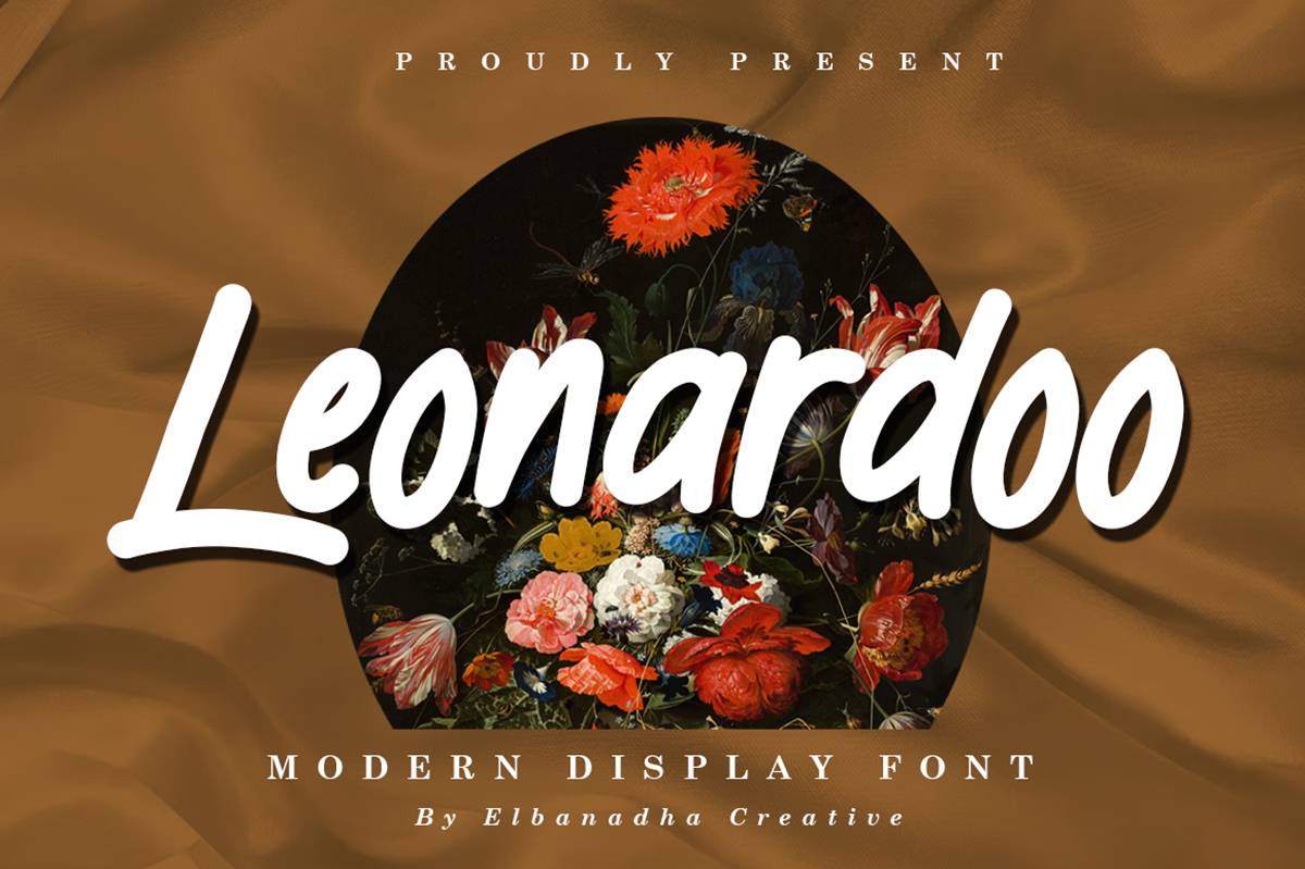 Leonardoo Font sample