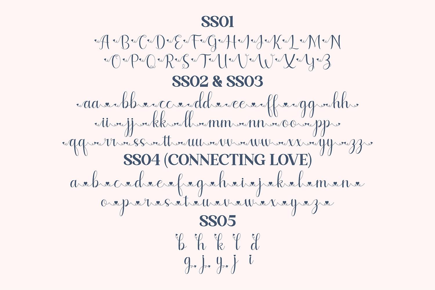Lesley Lovely Font sample