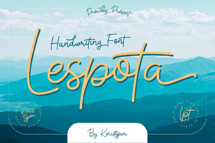 Lespota Font sample